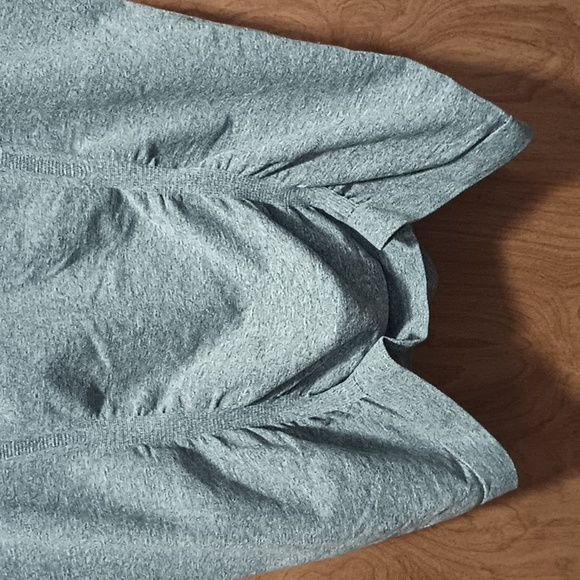 Athleta Fastest Track Ruched Gray Racerback Tank Top - Picture 3 of 6